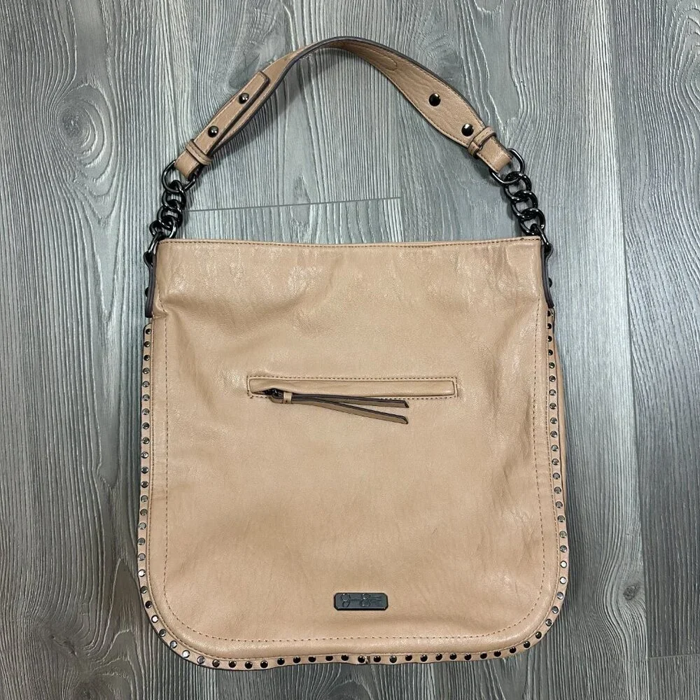 Jessica‎ Simpson Nude Chain Strap Shoulder Bag